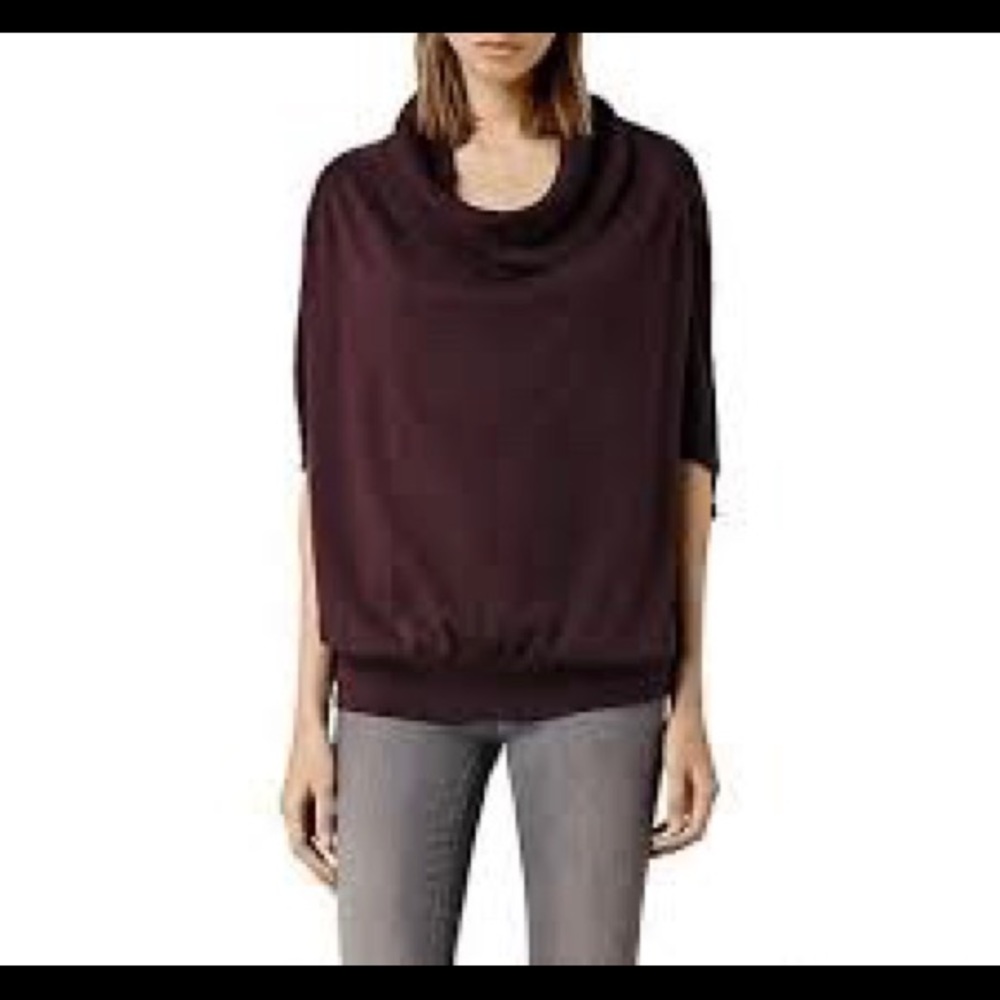 All Saints Elis Cowl - Burgundy